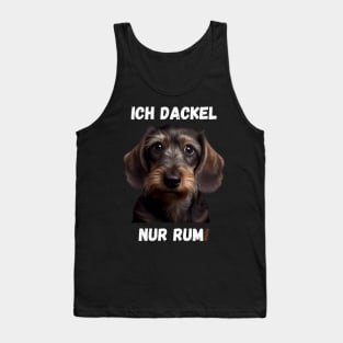 Sweet Wire-haired Dachshund - I Just Dachshund Around! 3 Tank Top